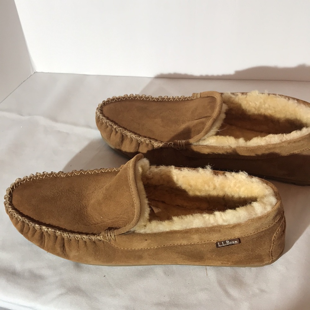 LL Bean shearling slippers 13 medium EUC